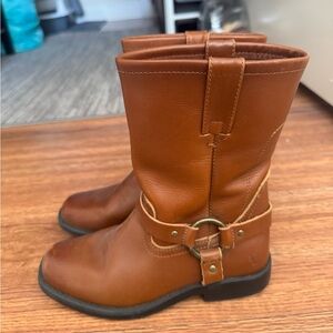 Girls’ Brown leather Frye boots size 1